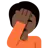 Person Facepalming: Dark Skin Tone