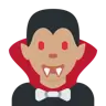 Man Vampire: Medium Skin Tone Emoji 🧛🏽‍♂️ image - Twitter / X (Twemoji) style