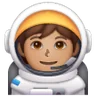 Astronaut: Medium Skin Tone Emoji 🧑🏽‍🚀 image - Samsung style