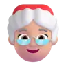 Mrs. Claus: Medium-Light Skin Tone Emoji 🤶🏼 image - Microsoft 3D Fluent style