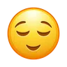 Emoji Volto sollevato 😌 image - Telegram style