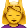 Woman Getting Massage Emoji 💆‍♀️ image - Apple style