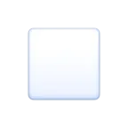 흰색 중형 스퀘어