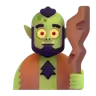 Troll Emoji 🧌 image - Microsoft 3D Fluent style
