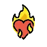 Heart On Fire Emoji ❤️‍🔥 image - OpenMoji style