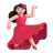 Woman Dancing: Light Skin Tone
