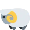 Bélier Emoji 🐏 image - Twitter / X (Twemoji) style