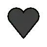 Black Heart Emoji 🖤 image - OpenMoji style