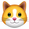 Emoji Faccia di gatto 🐱 image - WhatsApp style