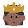 Person With Crown: Medium-Dark Skin Tone Emoji 🫅🏾 image - Tossface style