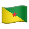 Flag: French Guiana Emoji 🇬🇫 image - Apple style