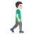 Man Walking Facing Right: Light Skin Tone