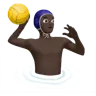 Man Playing Water Polo: Dark Skin Tone Emoji 🤽🏿‍♂️ image - Apple style