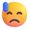 冷汗 Emoji 😓 image - Microsoft 3D Fluent style