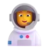 Astronaut Emoji 🧑‍🚀 image - Microsoft 3D Fluent style