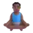 Man In Lotus Position: Medium-Dark Skin Tone