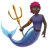 Merperson: Dark Skin Tone