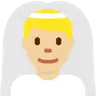 Man With Veil: Medium-Light Skin Tone Emoji 👰🏼‍♂️ image - Twitter / X (Twemoji) style