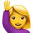 Woman Raising Hand