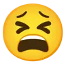 Zmęczona twarz Emoji 😫 image - Google Noto Color style