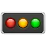 Horizontal Traffic Light Emoji 🚥 image - WhatsApp style