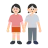 Women Holding Hands: Light Skin Tone