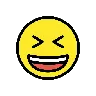Grinning Squinting Face Emoji 😆 image - OpenMoji style
