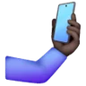 Selfie: Dark Skin Tone Emoji 🤳🏿 image - Samsung style