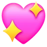 Sparkling Heart Emoji 💖 image - Samsung style
