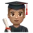 Man Student: Medium Skin Tone