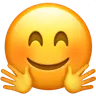 Smiling Face With Open Hands Emoji 🤗 image - Apple style
