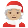 Mx Claus: Medium-Light Skin Tone Emoji 🧑🏼‍🎄 image - Google Noto Color style