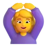 Woman Gesturing Ok Emoji 🙆‍♀️ image - Microsoft 3D Fluent style