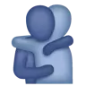 人們擁抱 Emoji 🫂 image - WhatsApp style