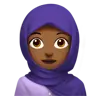 Woman With Headscarf: Medium-Dark Skin Tone Emoji 🧕🏾 image - Apple style