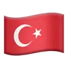 Flag: Türkiye Emoji 🇹🇷 image - Apple style