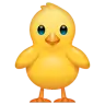 Poussin vu de face Emoji 🐥 image - WhatsApp style
