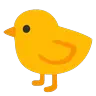 Emoji Baby Chick 🐤 image - Google Noto Color Animated style