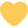 Yellow Heart Emoji 💛 image - Twitter / X (Twemoji) style