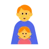 Family: Man, Girl Emoji 👨‍👧 image - Tossface style
