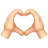 Heart Hands: Light Skin Tone