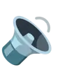 Emoji Speaker con One Sound Wave 🔉 image - Google Noto Color style