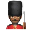 Man Guard: Medium-Dark Skin Tone Emoji 💂🏾‍♂️ image - WhatsApp style