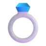 Ring Emoji 💍 image - Microsoft 3D Fluent style