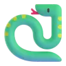Emoji Serpente 🐍 image - Microsoft 3D Fluent style