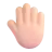Raised Back Of Hand: Light Skin Tone