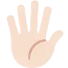Hand With Fingers Splayed: Light Skin Tone Emoji 🖐🏻 image - Twitter / X (Twemoji) style