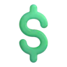 Ağır dolar işareti Emoji 💲 image - Microsoft 3D Fluent style