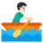 Man Rowing Boat: Light Skin Tone