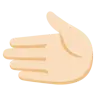 Leftwards Hand: Light Skin Tone Emoji 🫲🏻 image - Google Noto Color style
